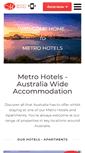Mobile Screenshot of metrohotels.com.au