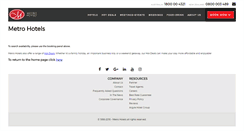 Desktop Screenshot of bookings.metrohotels.com.au
